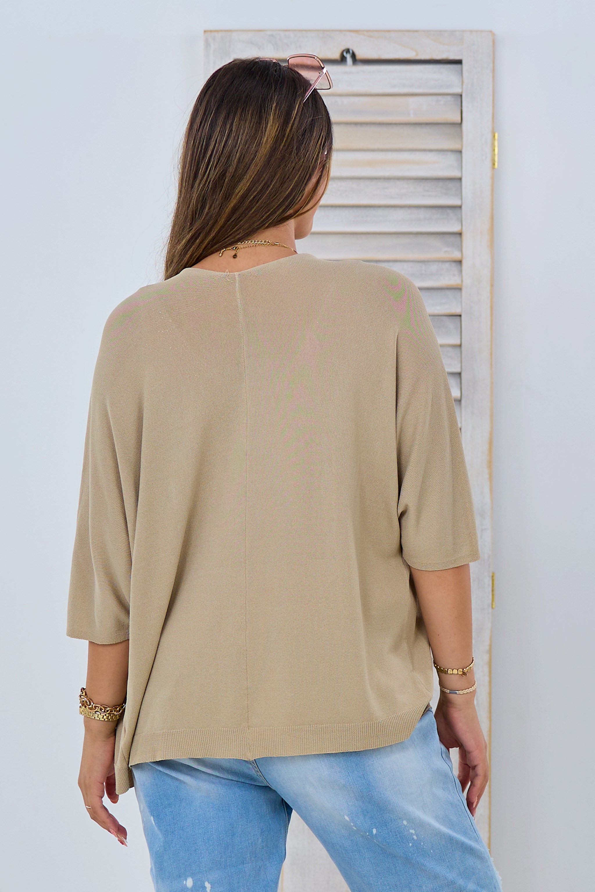 Feinstrick Jäckchen, beige