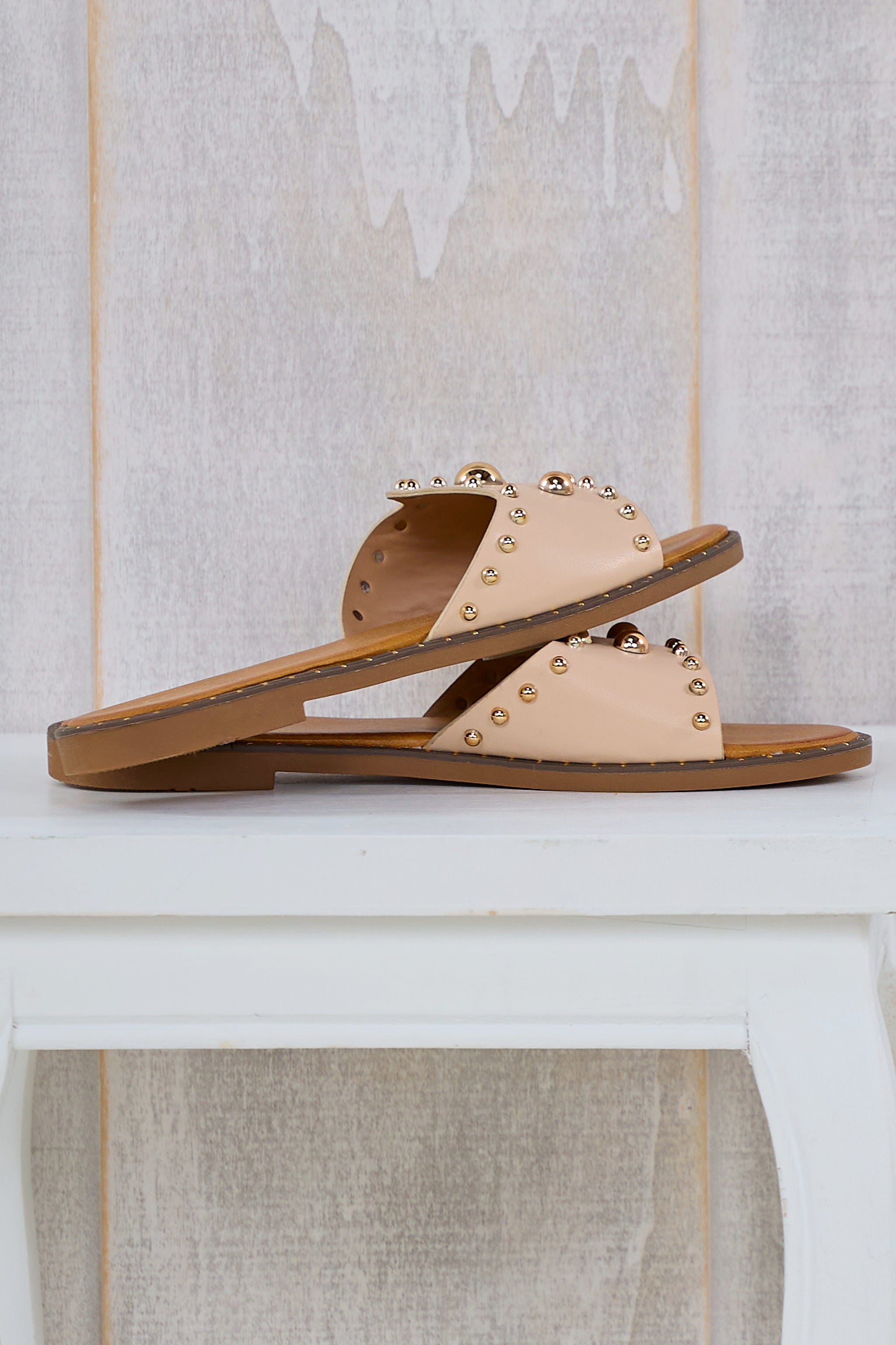 Sommer Pantolette, beige-gold