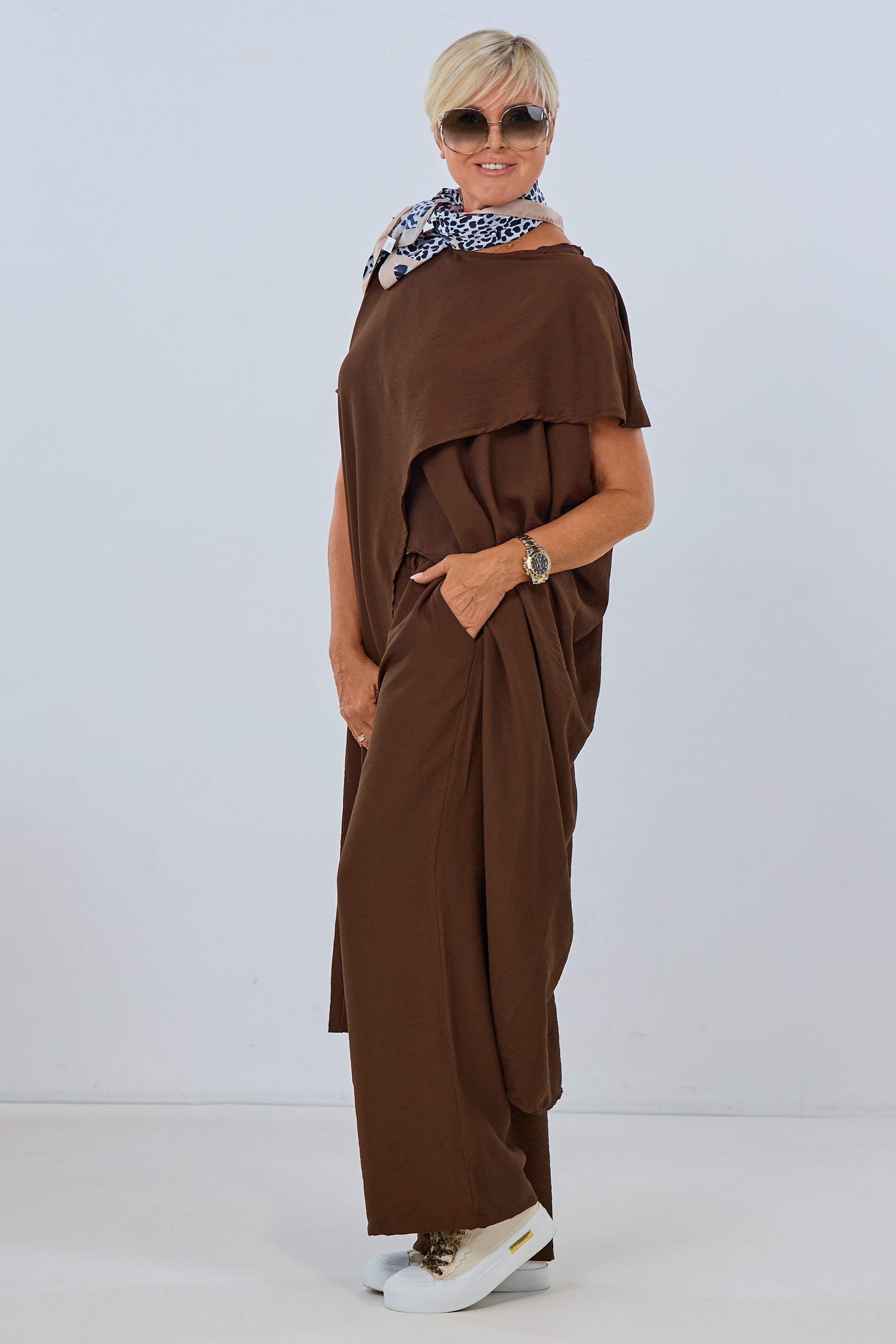 Overlay/Poncho, braun