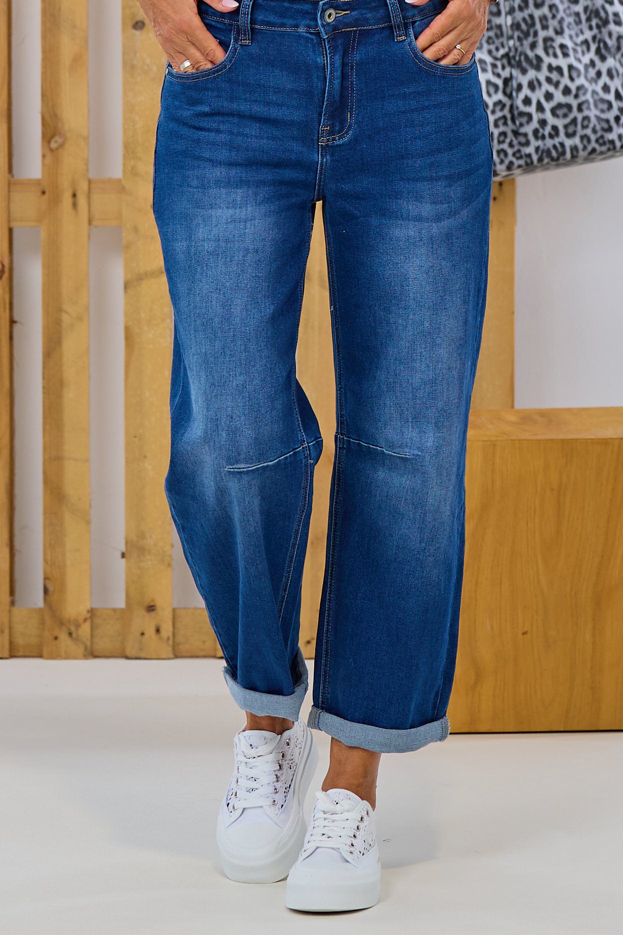 Jeans im leichten Balloon-Style, denim