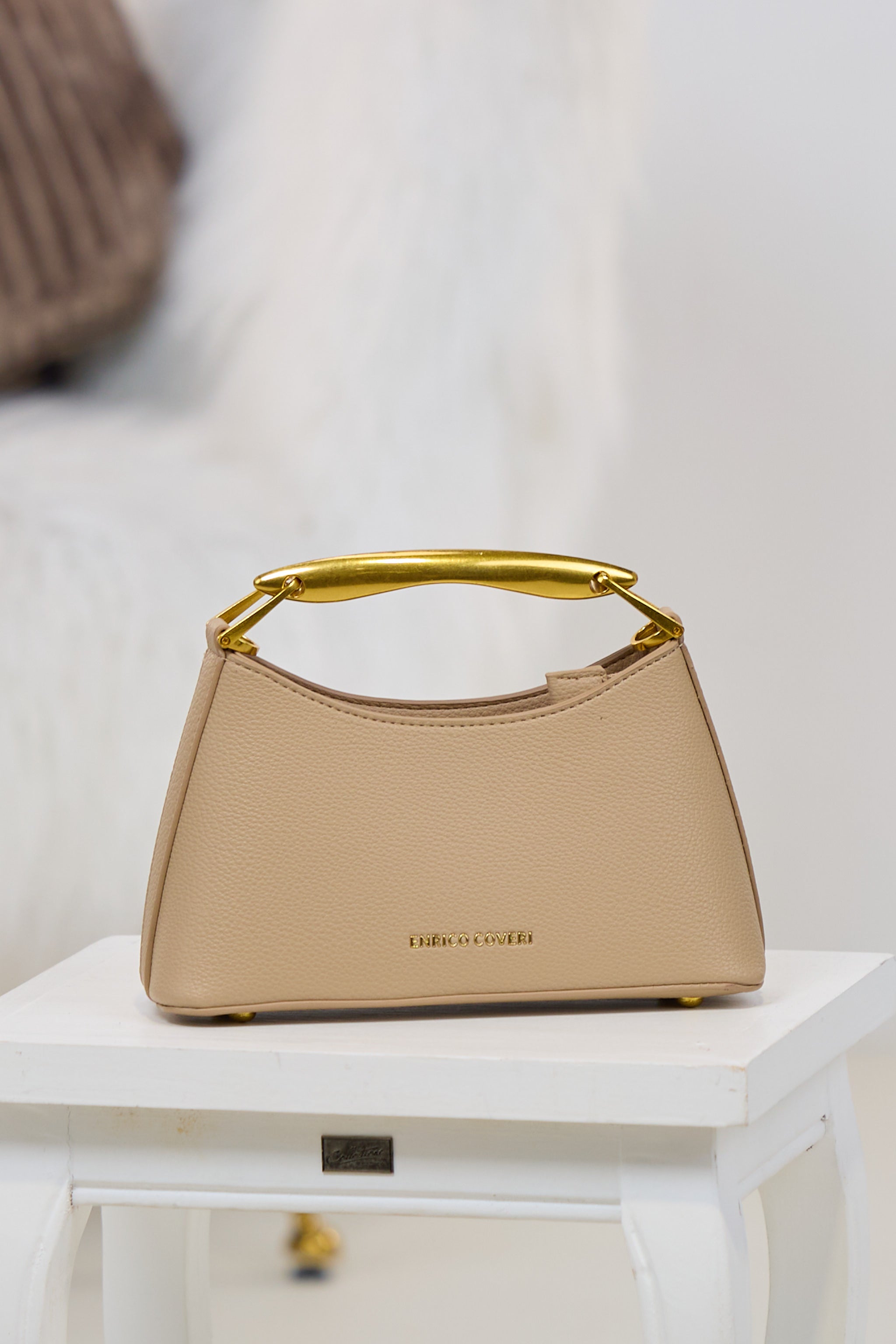 elegante Tasche, beige-gold