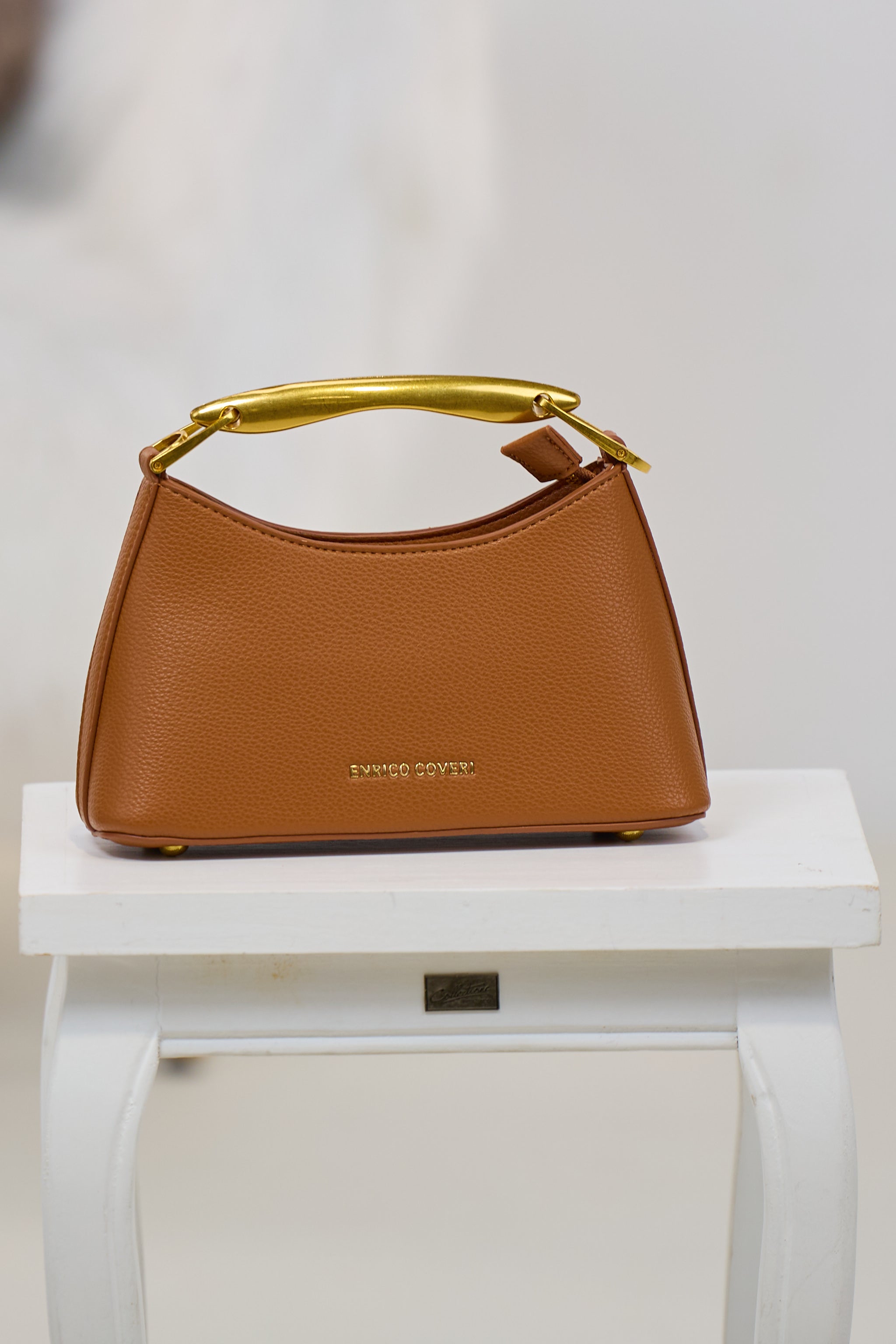 elegante Tasche, camel-gold