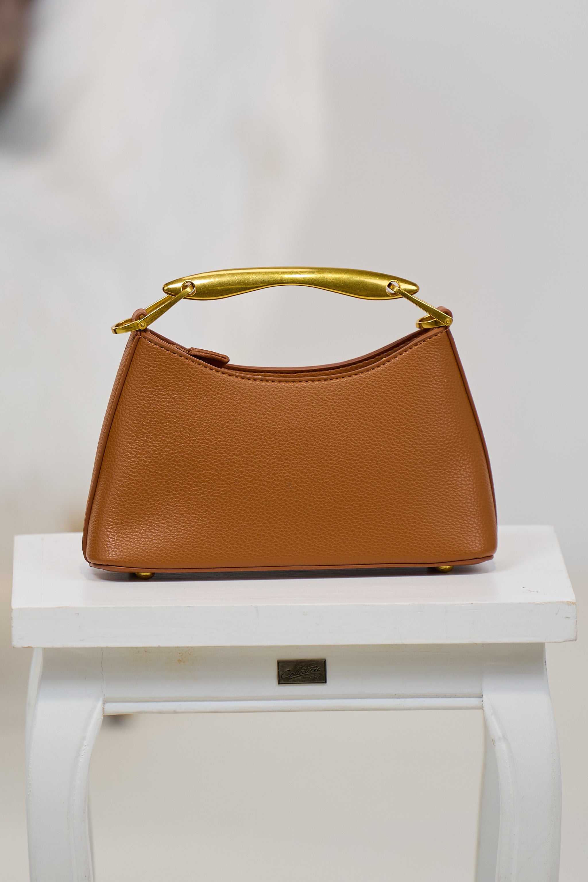 elegante Tasche, camel-gold