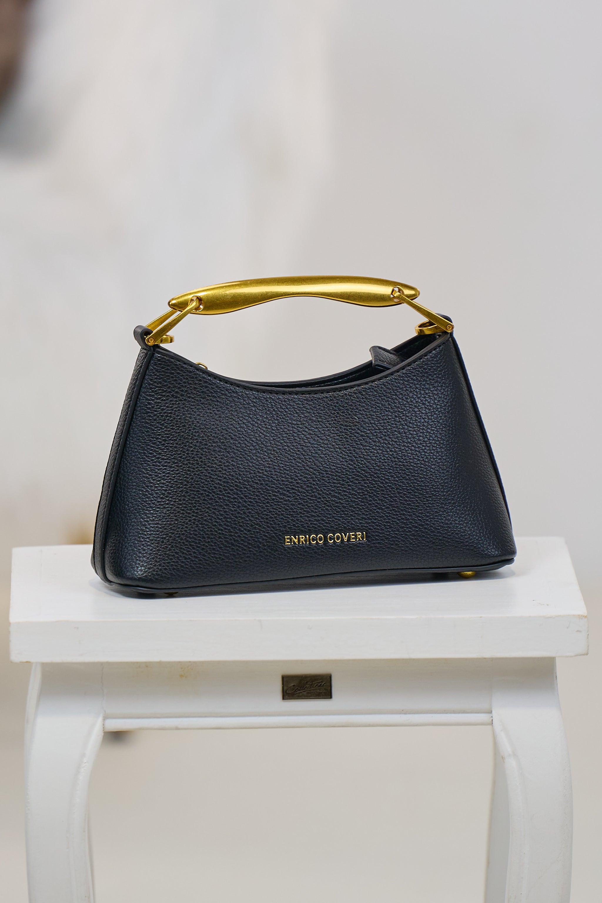 elegante Tasche, schwarz-gold