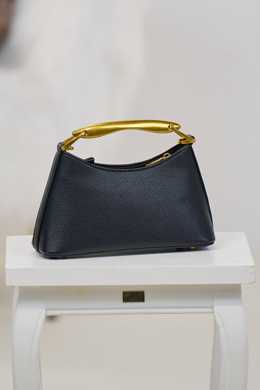 elegante Tasche, schwarz-gold