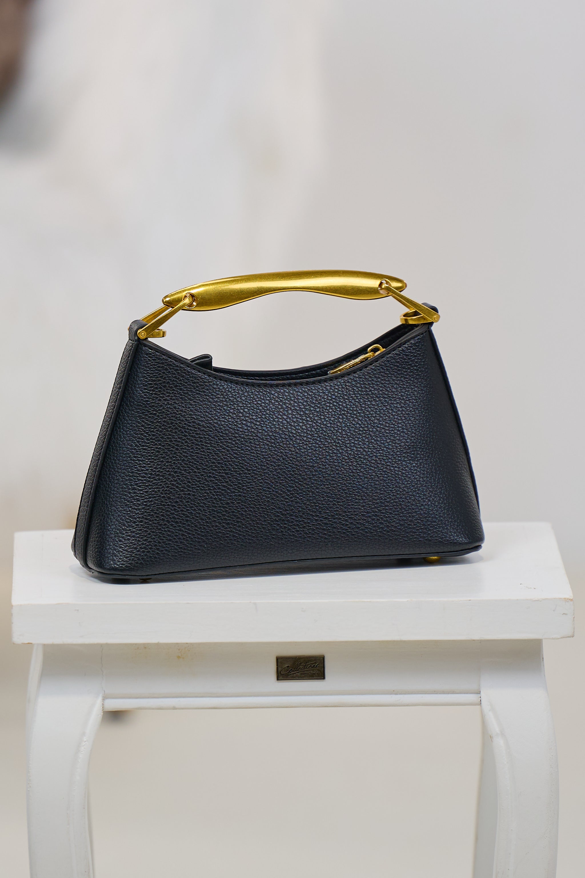 elegante Tasche, schwarz-gold