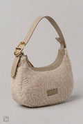 small teddy shoulder bag, ecru