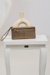 Portemonnaie mit Handschlaufe, bronze