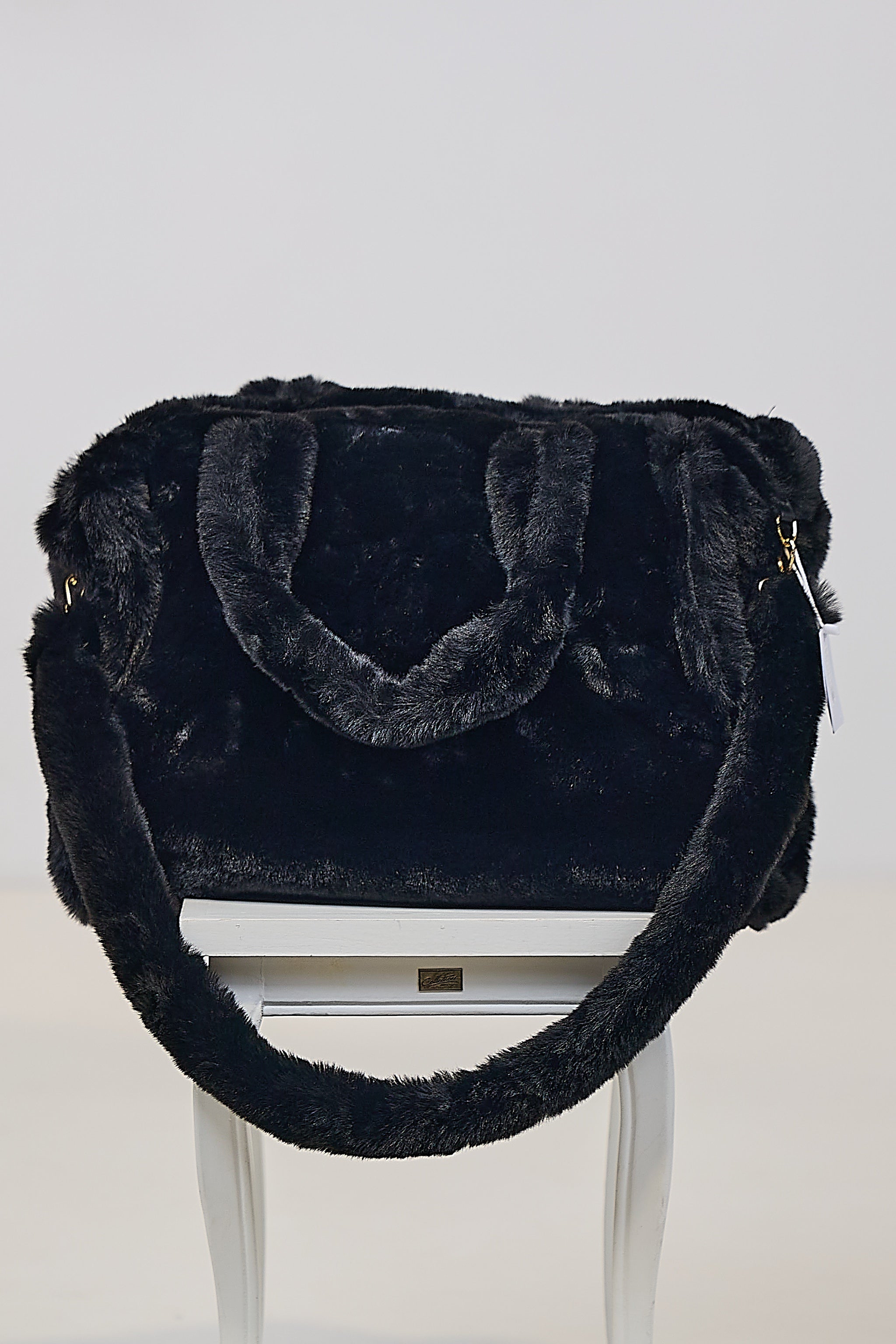 Große Felltasche, schwarz