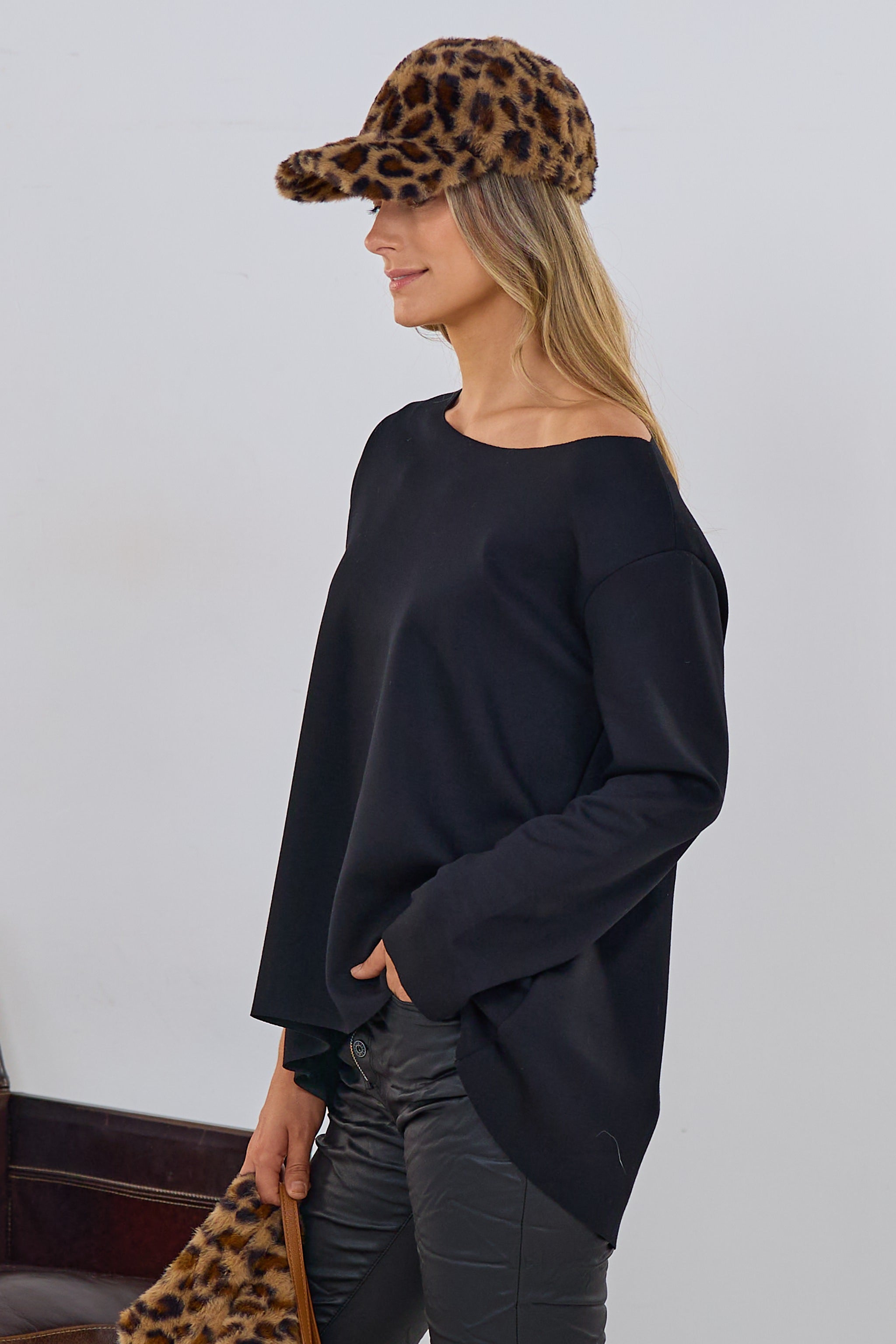 Cozy Basic Shirt, schwarz