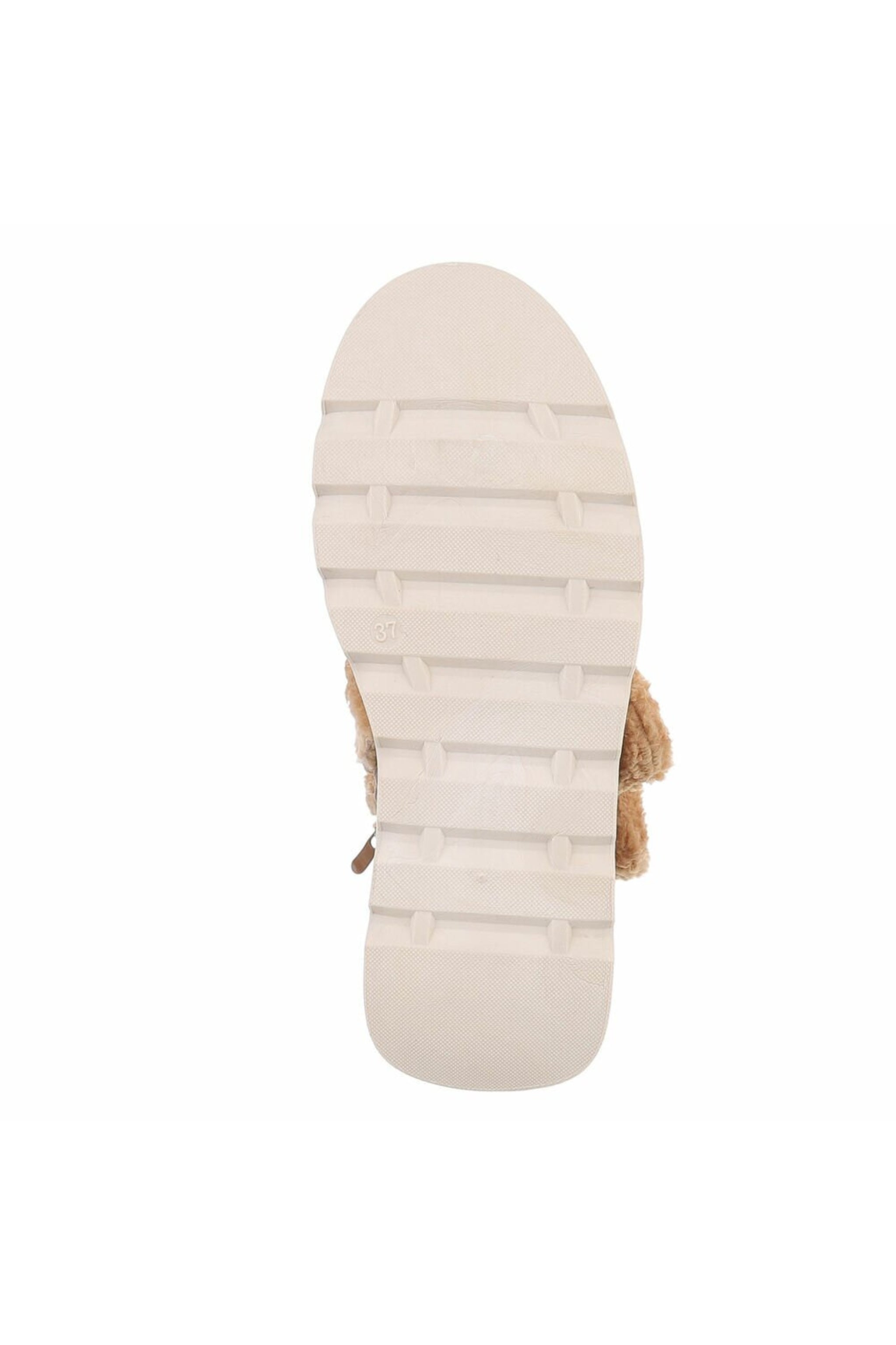 Teddy Stiefel mit Klett, beige