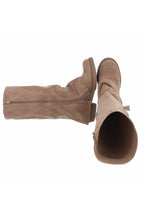 Stiefel mit Zierlasche, hellbraun
