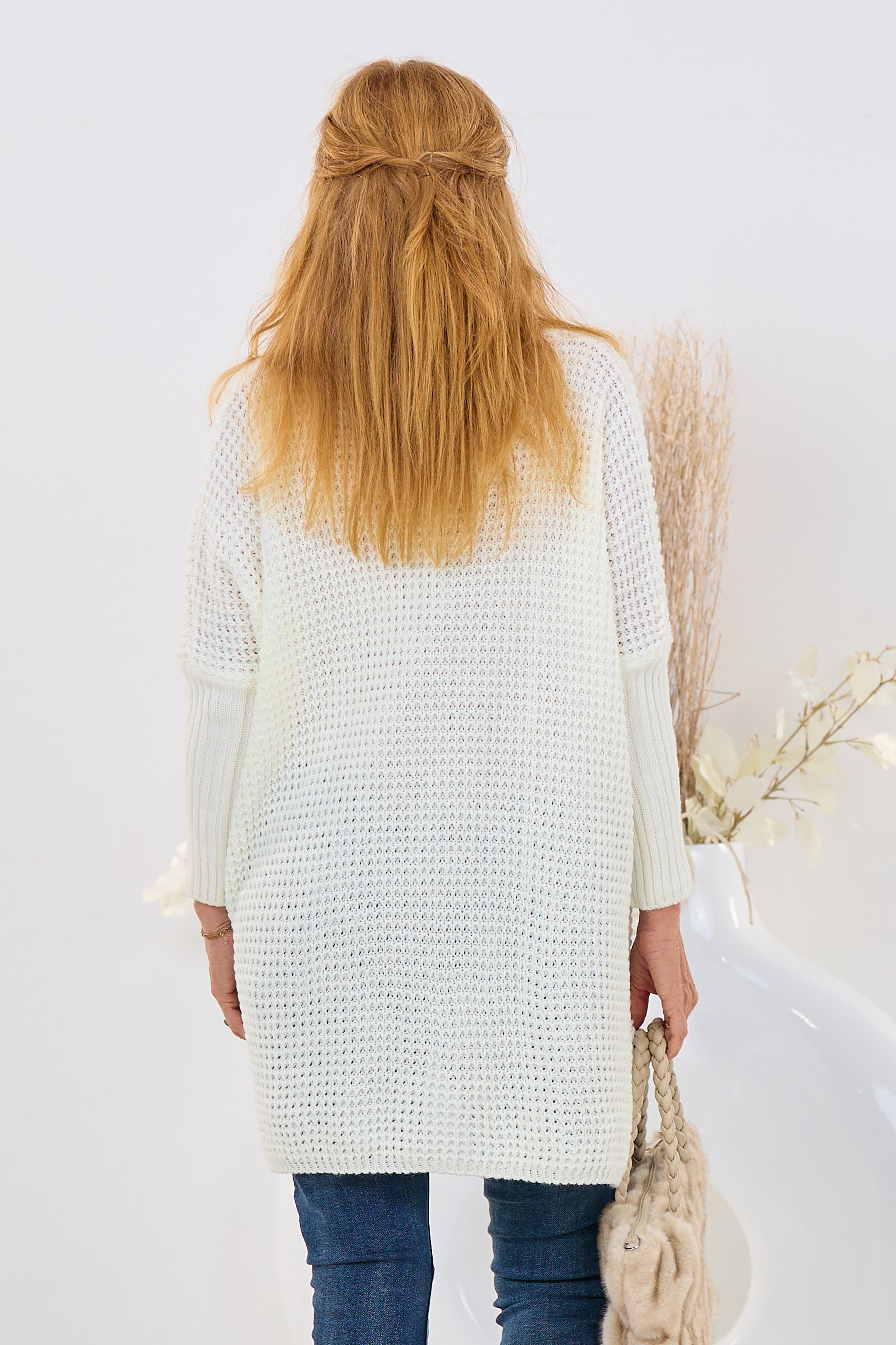 Pullover LOVE PARIS mit Patches, creme