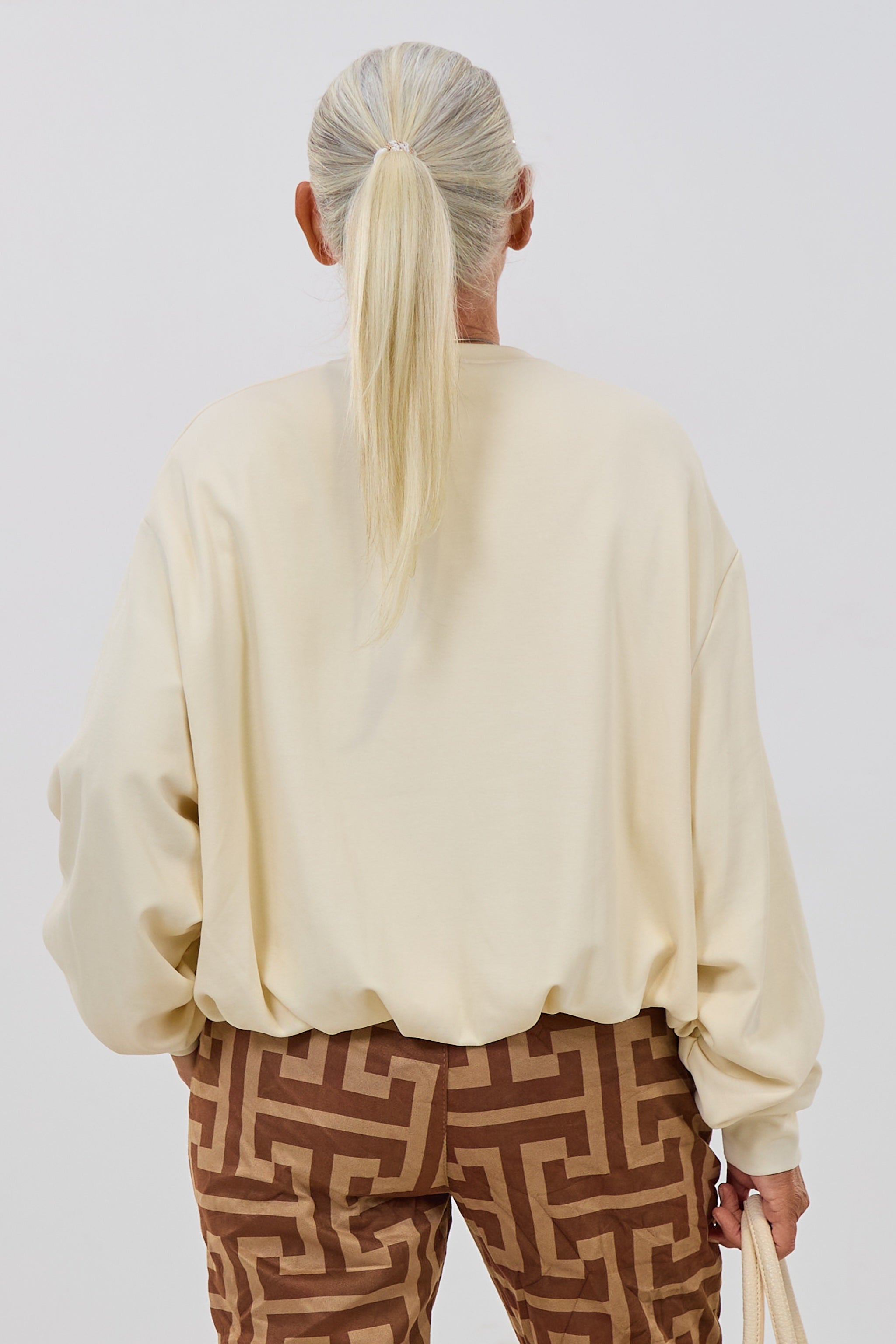 kurzes Sweaty im Balloon-Style, creme