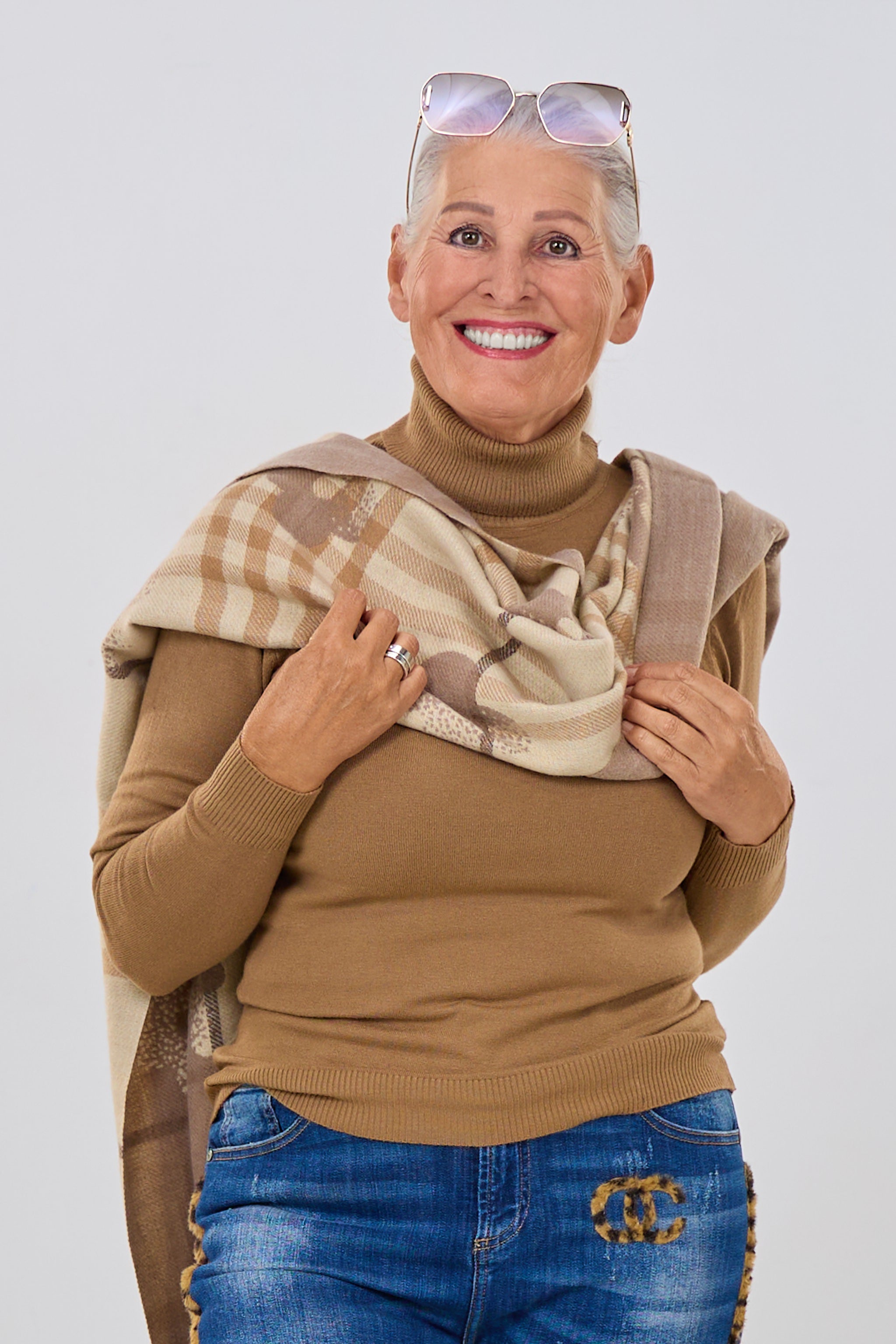 Rollkragen Pulli "Senorita", camel