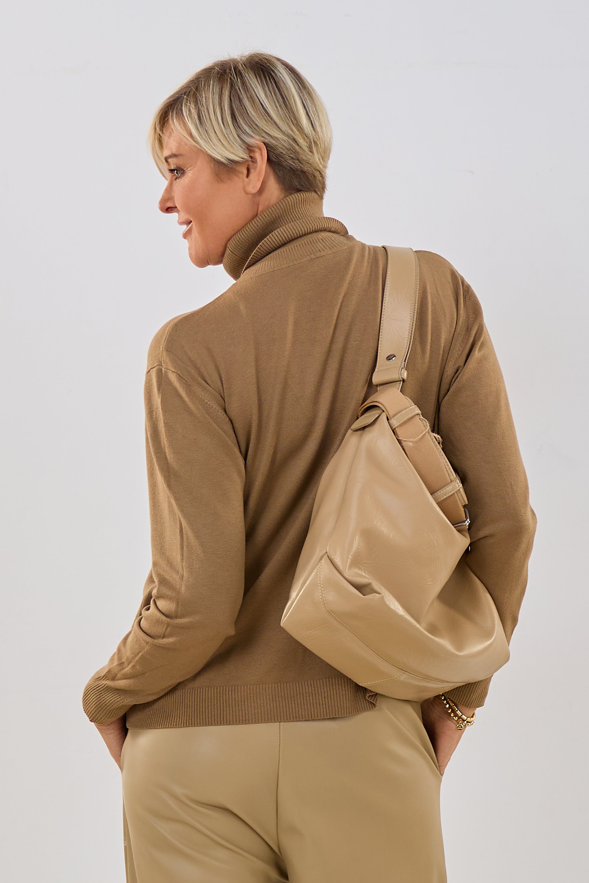 Rollkragen Pulli "Senora", camel