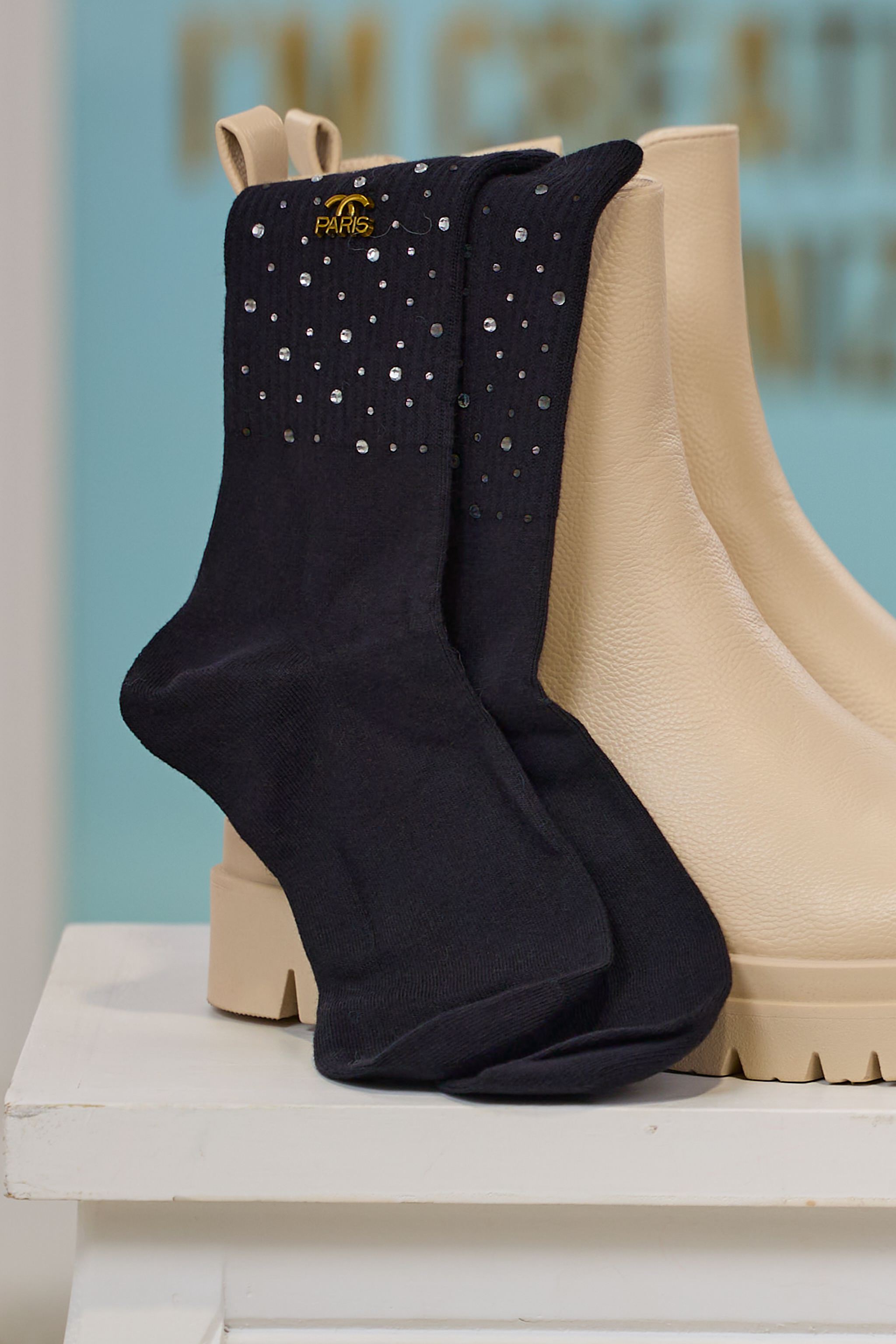 Socken Paris, schwarz