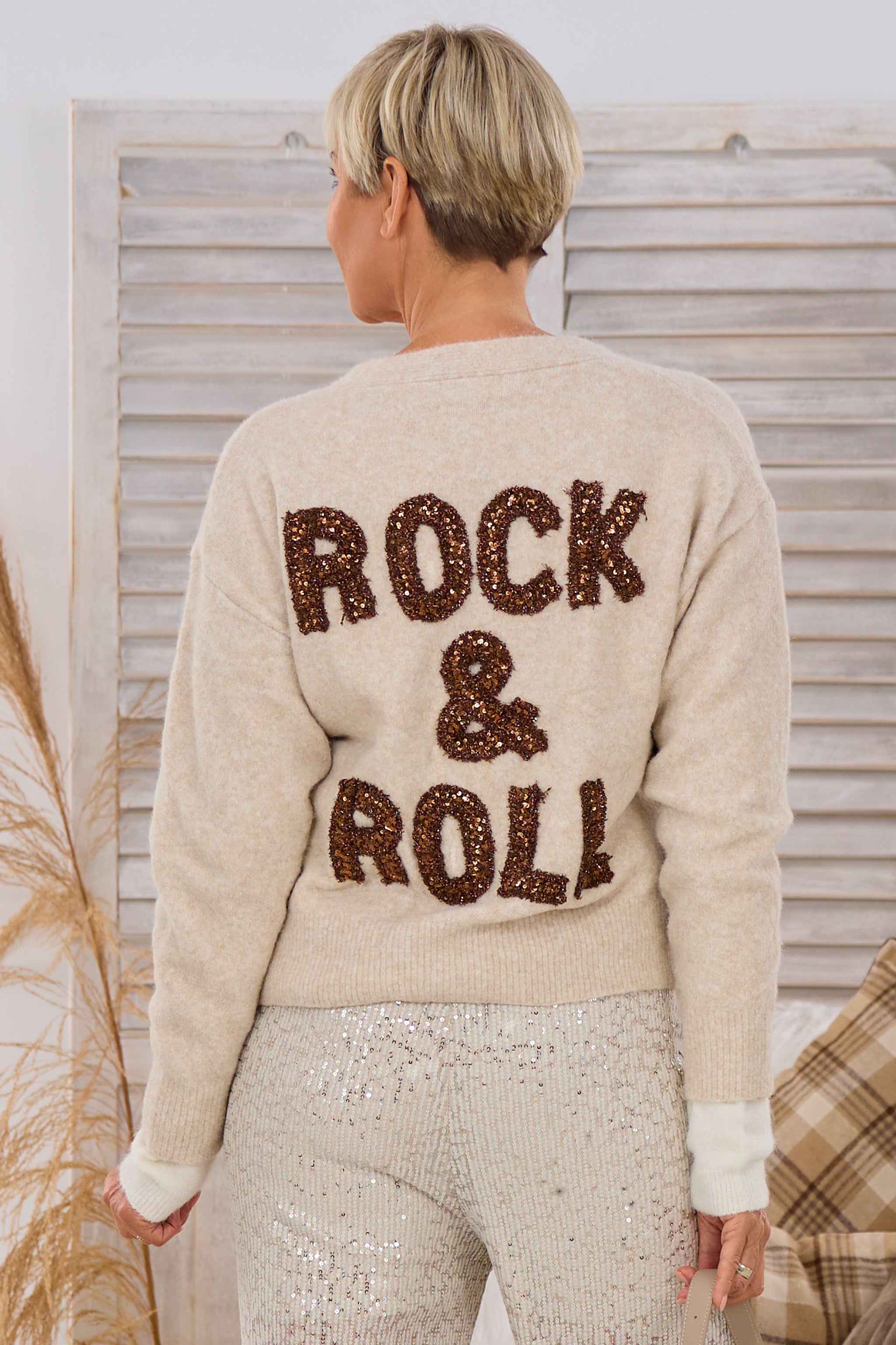 Cardigan ROCK & ROLL, beige