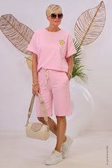 2-Teiler Shirt & Shorts Nice, rosa