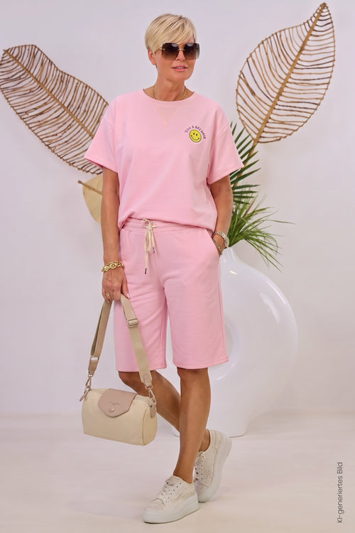2-Teiler Shirt & Shorts Nice, rosa