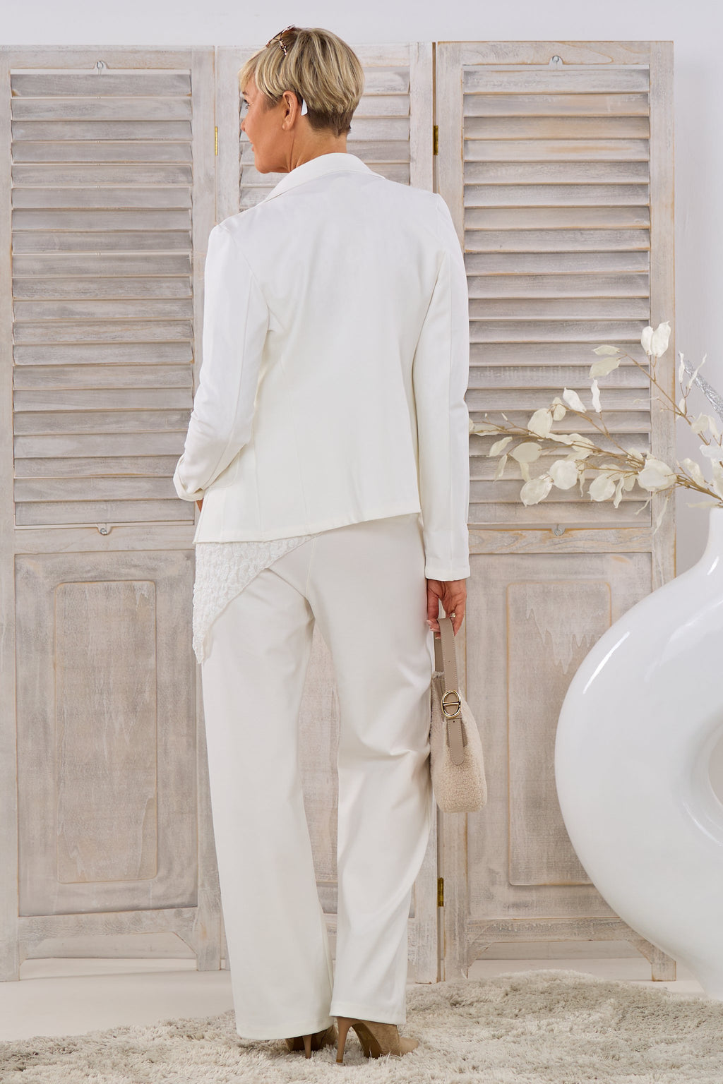 Blazer kurz, ecru