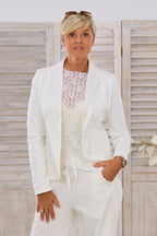 Blazer kurz, ecru