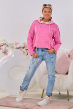 Jeans mit Patches POWER, denim-bunt