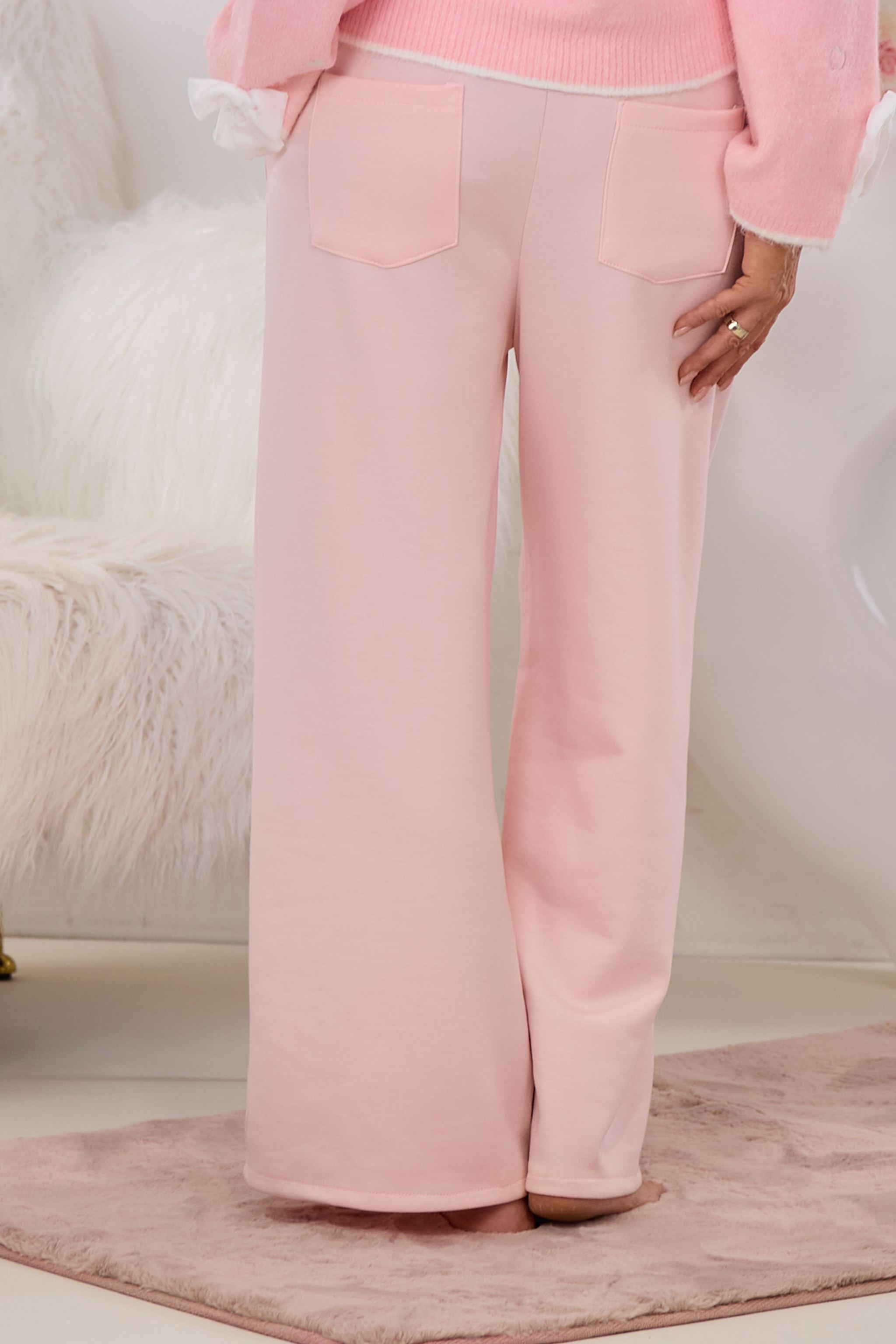 Cozy Hose mit Biese, rosa