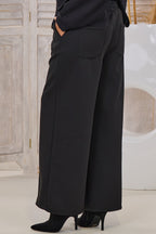 Cozy Hose mit Biese, schwarz