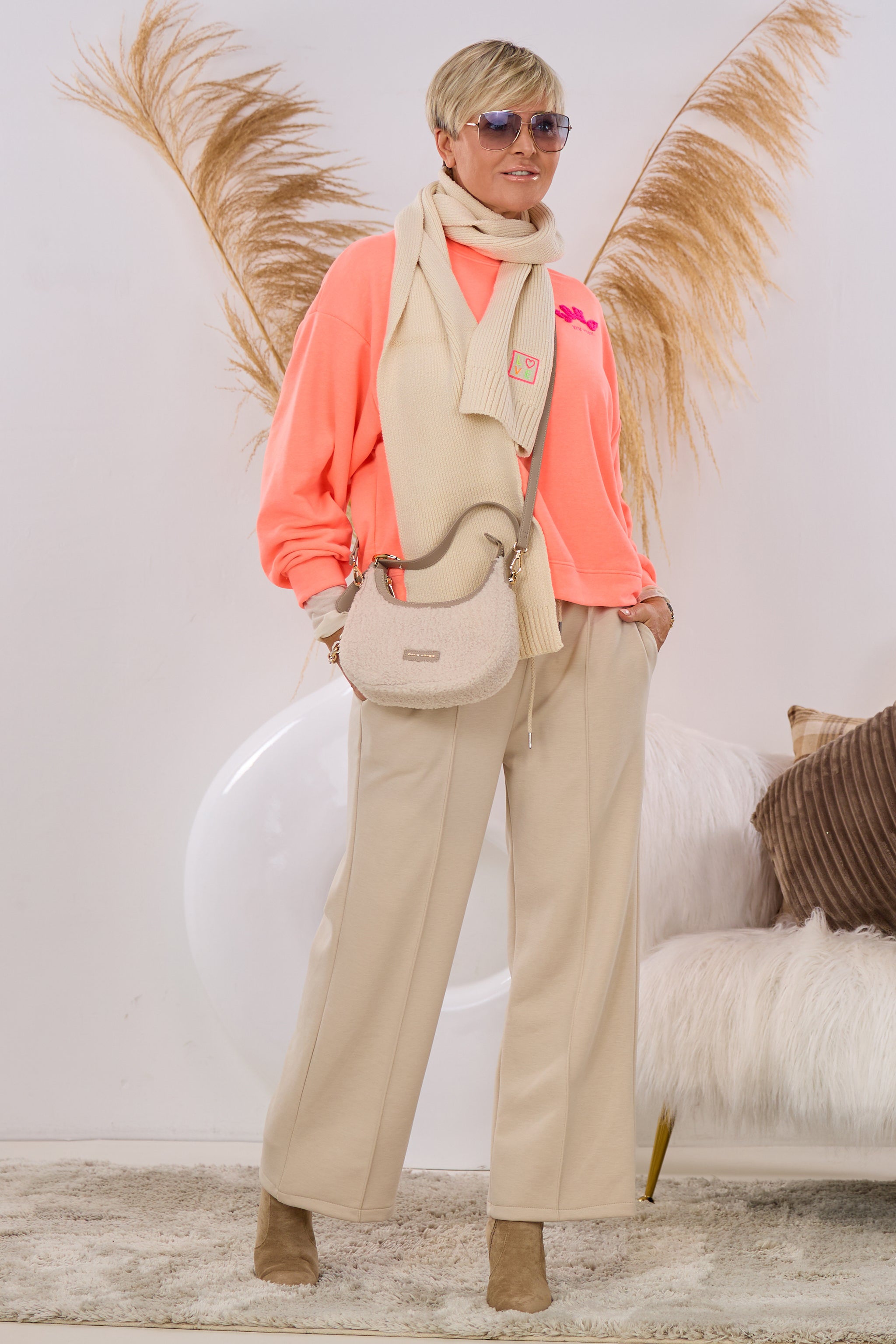 Sweaty SOHO New York, neon apricot