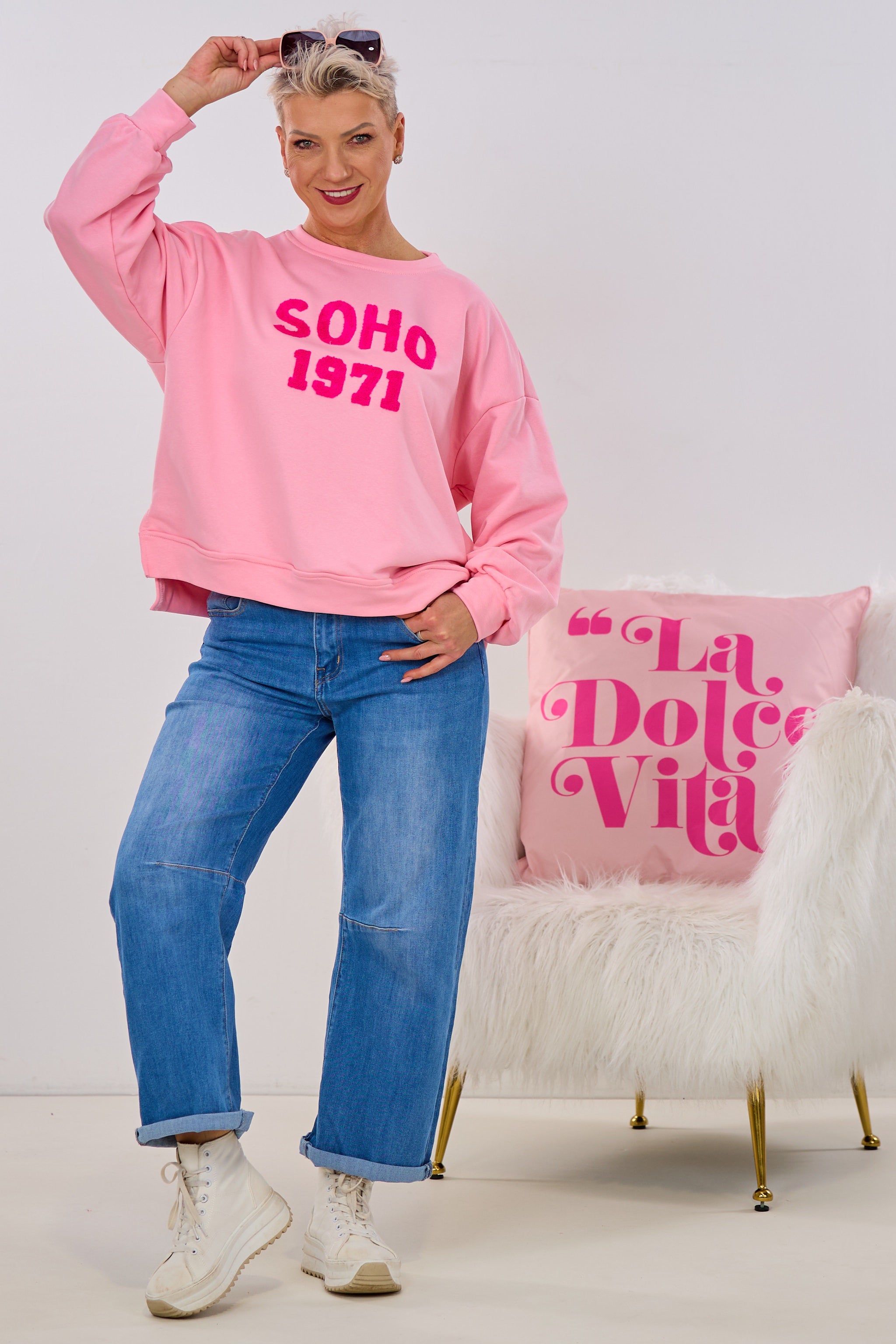 Sweaty SOHO 1971, rosa-pink