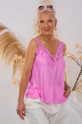 Spitzentop, rosa