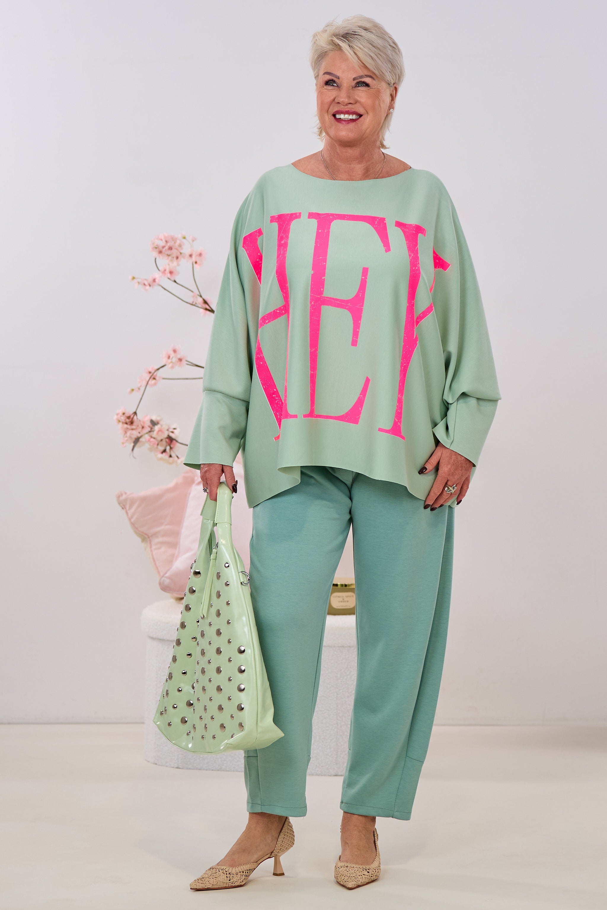 Cozy Basic Shirt HEY, lindgrün