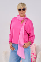 Sweatshirt mit großer Schleife, pink