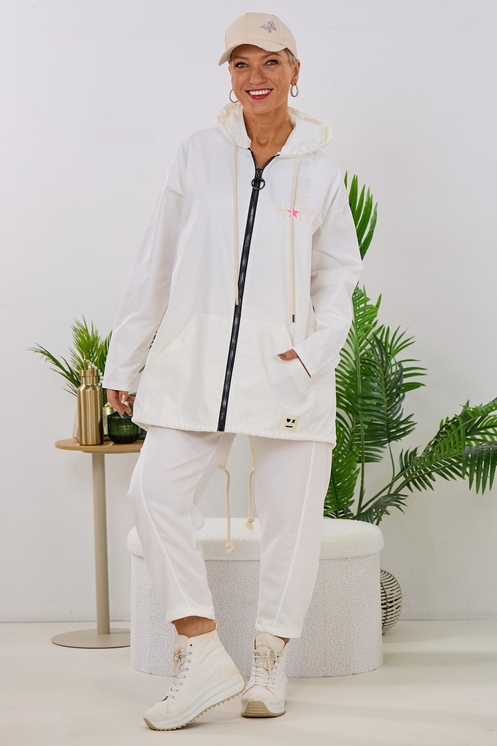 Leichter Parka DON'T WORRY BE HAPPY