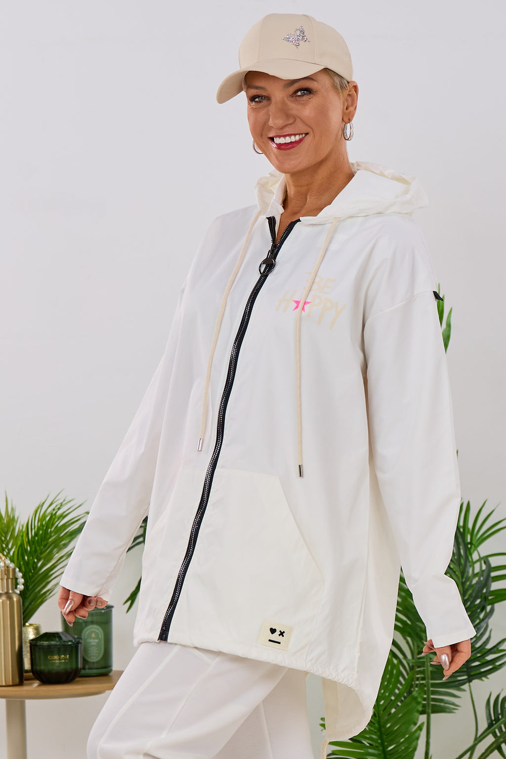Leichter Parka DON'T WORRY BE HAPPY