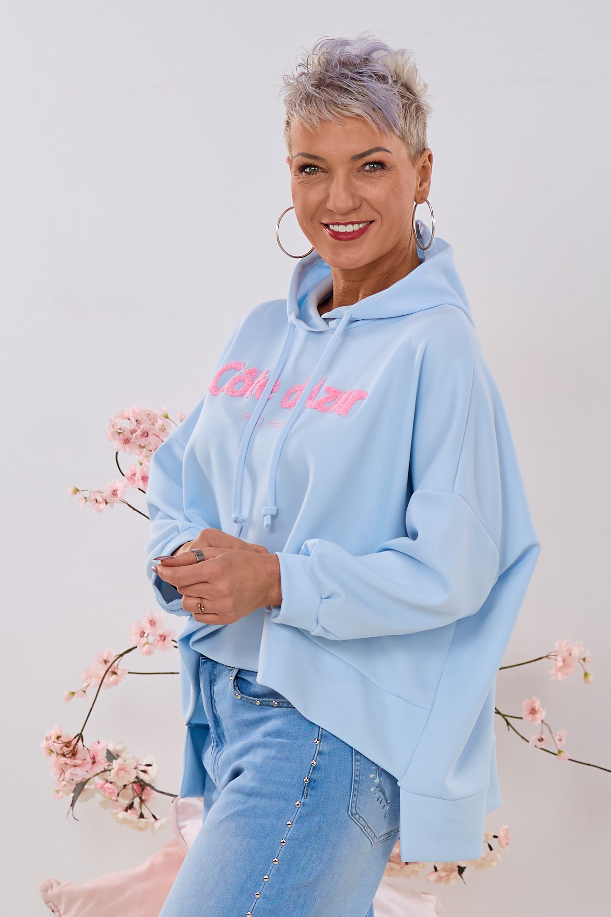 Cozy Hoodie Côte dAzur, hellblau