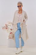 Longjacke - uni, beige