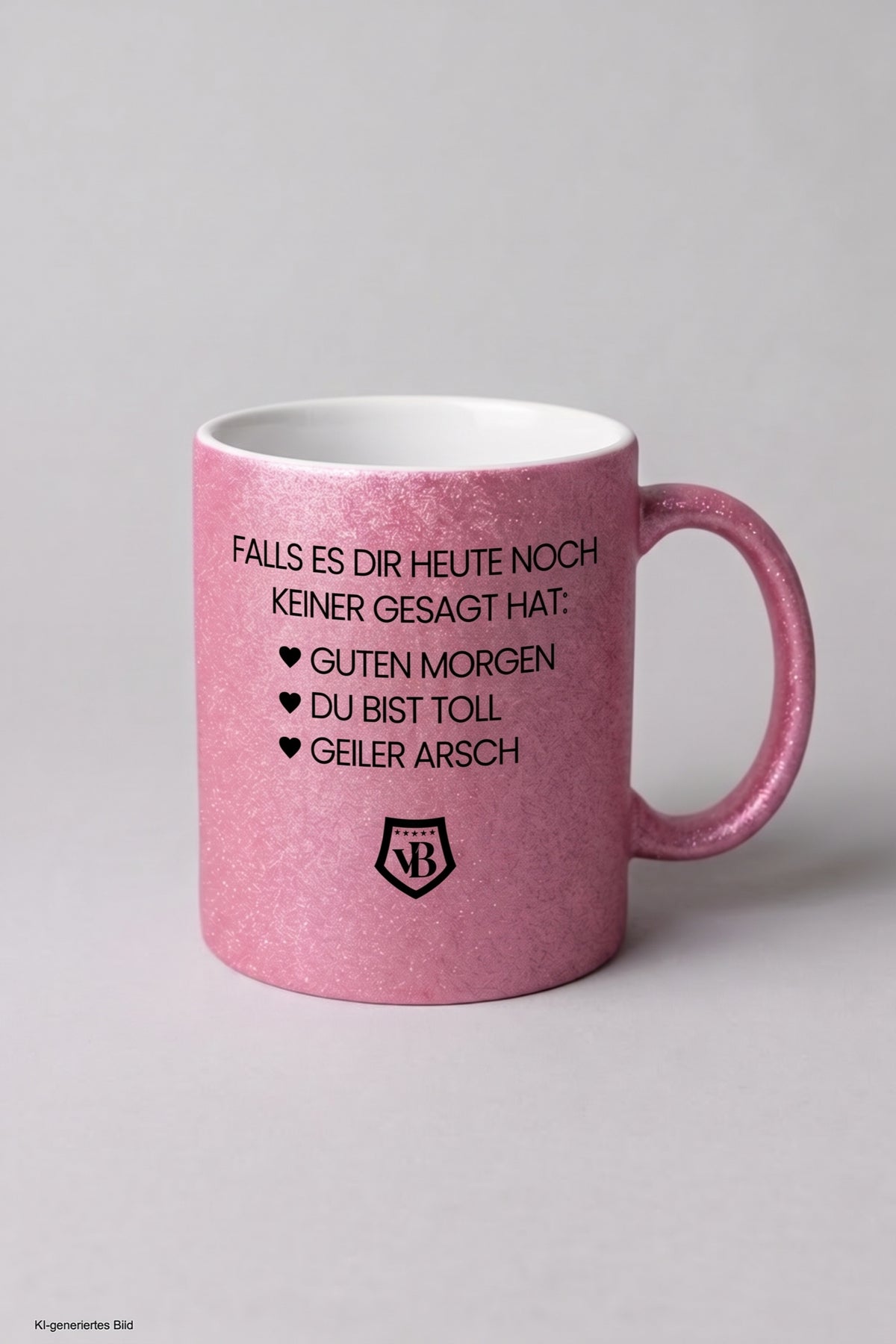 Glitzertasse: Guten Morgen, Du bist toll, Geiler Arsch