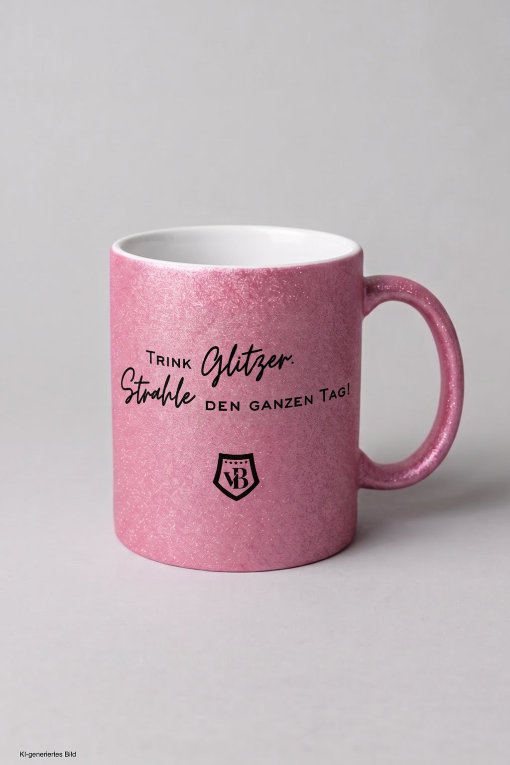 Glitzertasse: Trink Glitzer, Strahle den ganzen Tag!