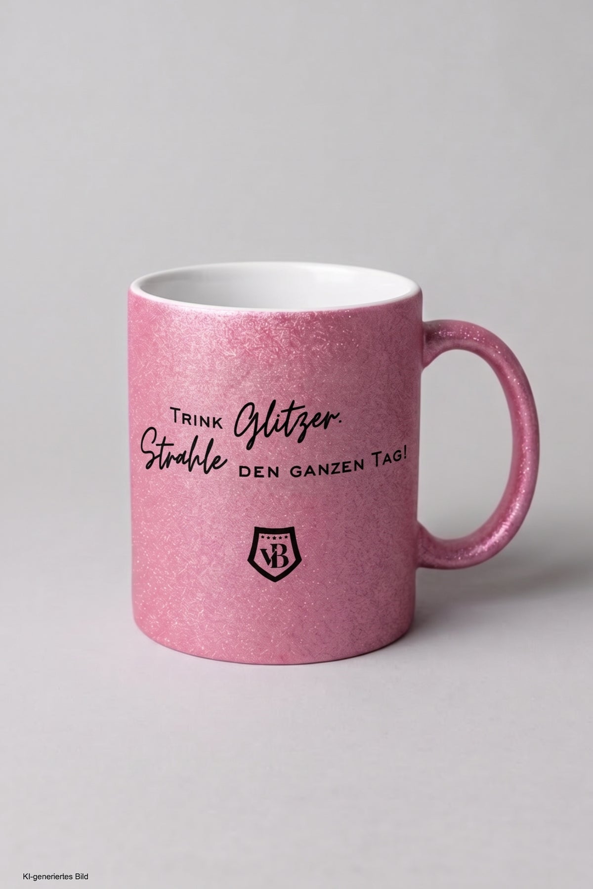 Glitzertasse: Trink Glitzer, Strahle den ganzen Tag!