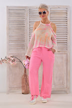Musselin Hose, rosa
