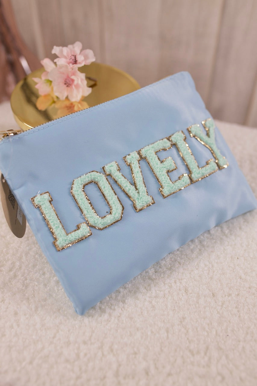 Kosmetiktasche LOVELY, hellblau-mint