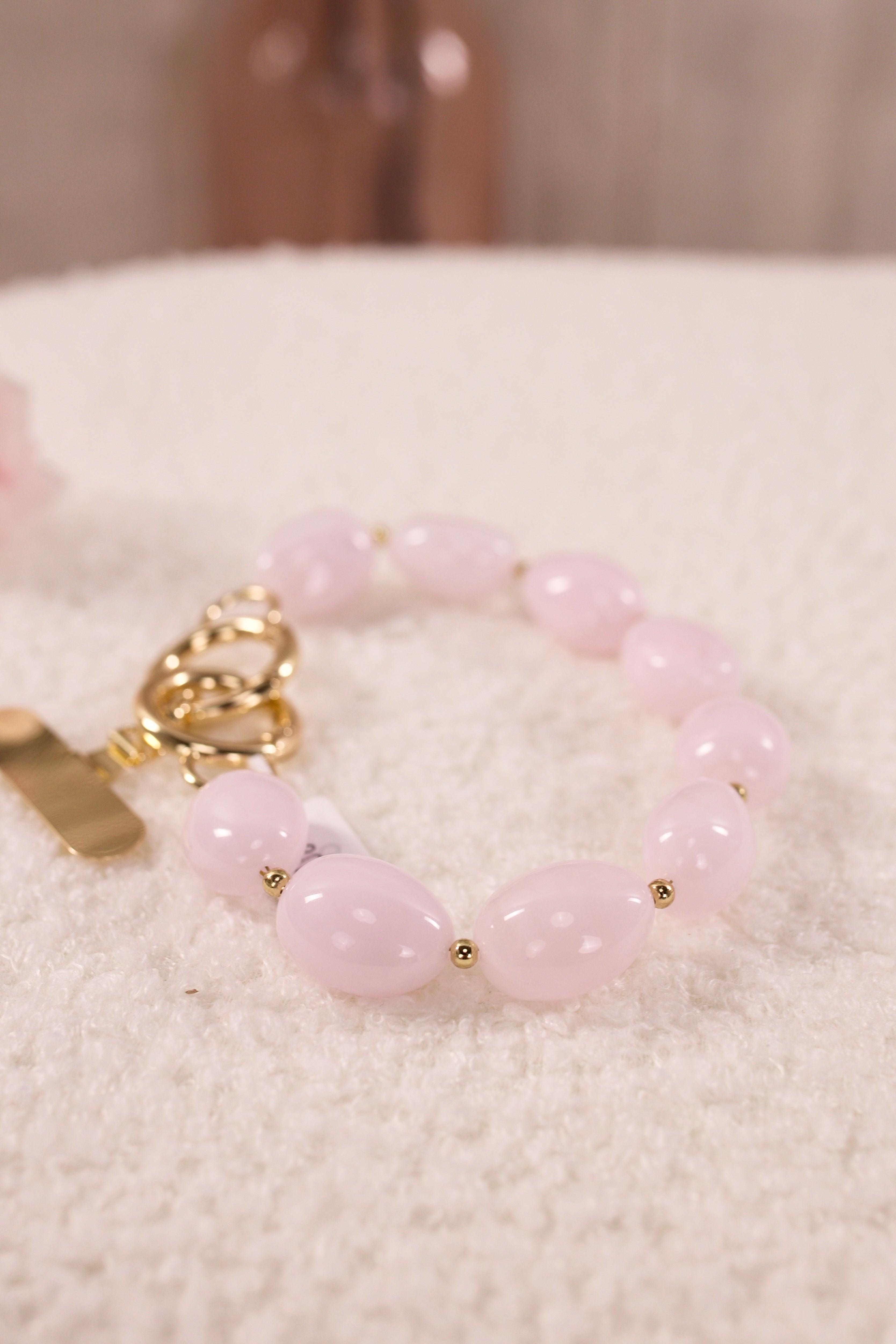 Handy-/Taschenanhänger, rosa-gold