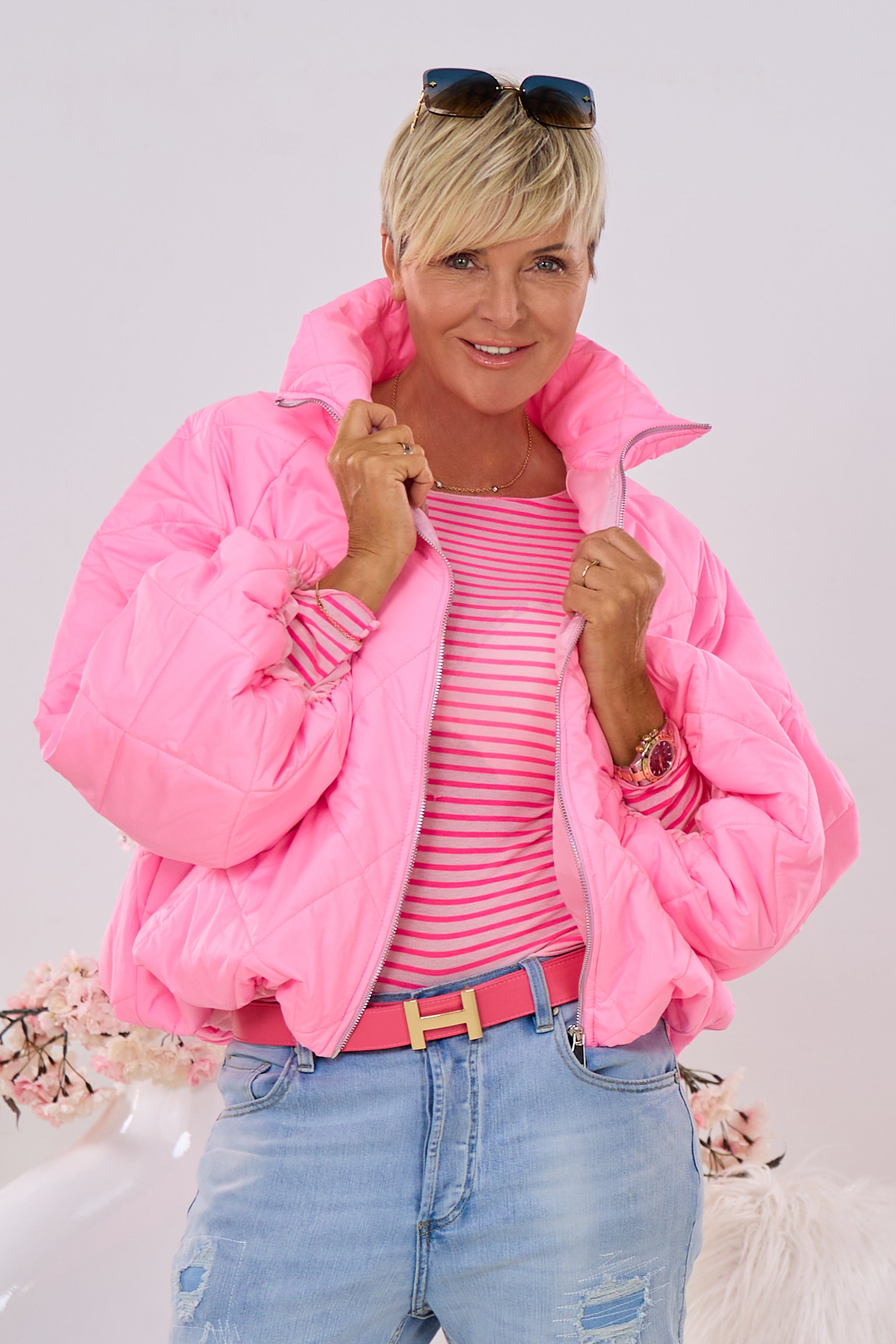 Steppjacke im Balloon-Style, candyrosa