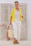 Kimono Jacke, gelb