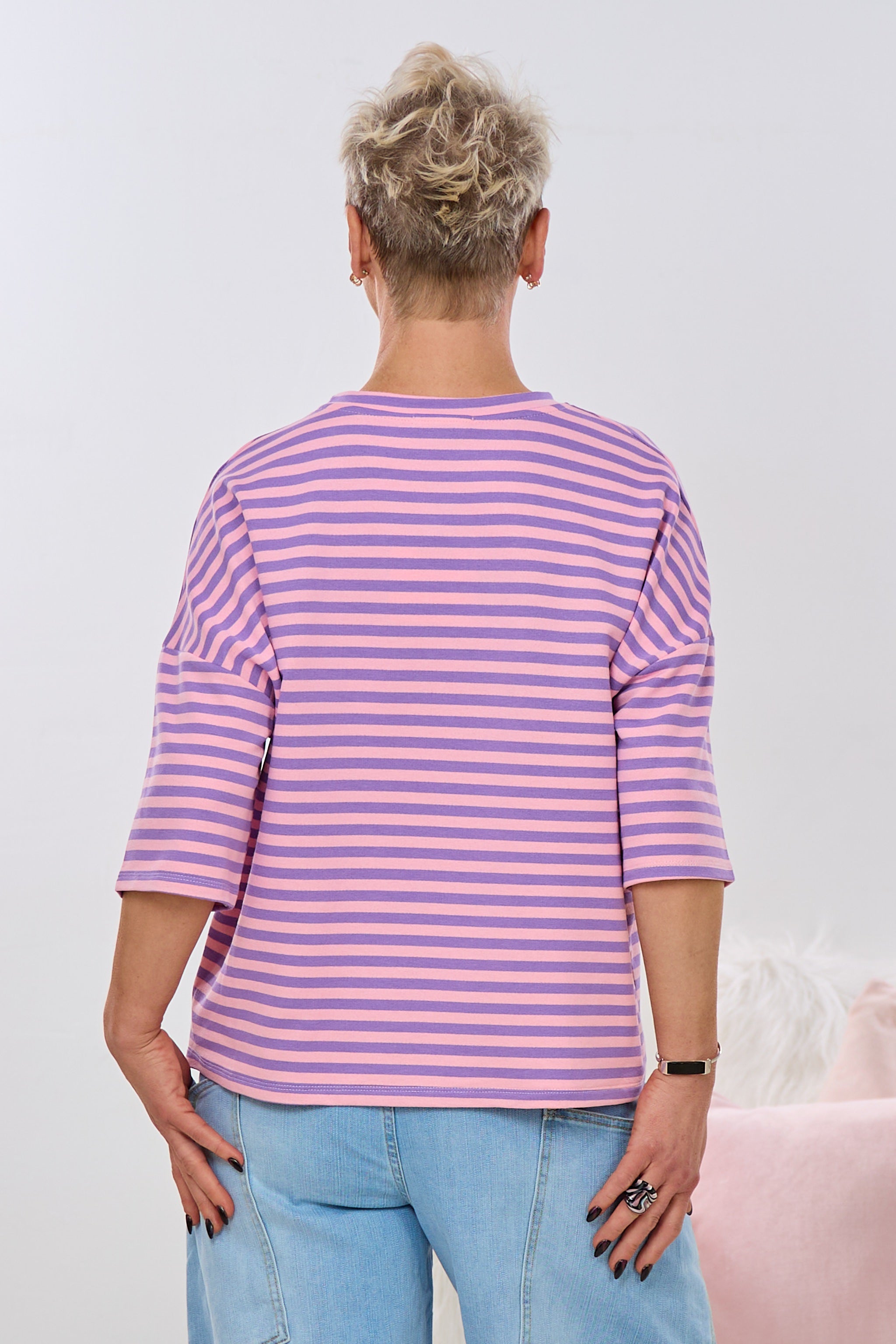 kurzarm Sweaty LOOK MY SMILE, lila-rosa