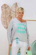 Sweaty CREME DE LA CREME, mint-rosa