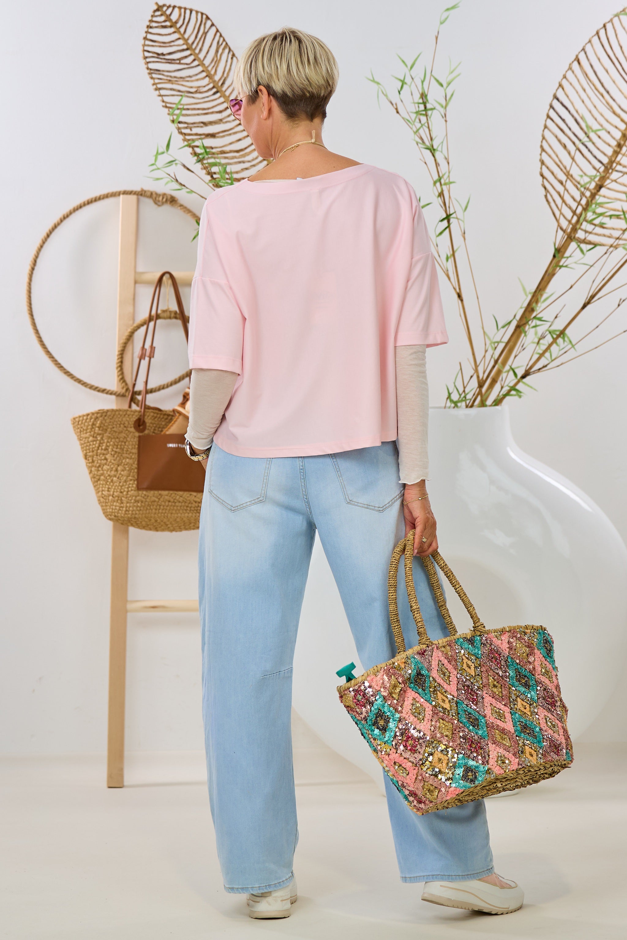 Feines Cozy Shirt, rosa