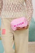 Kosmetiktasche LOVE, leo-rosa-pink